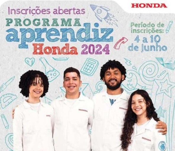 HONDA abre vagas para Jovem Aprendiz 2024 Faça a sua inscrição